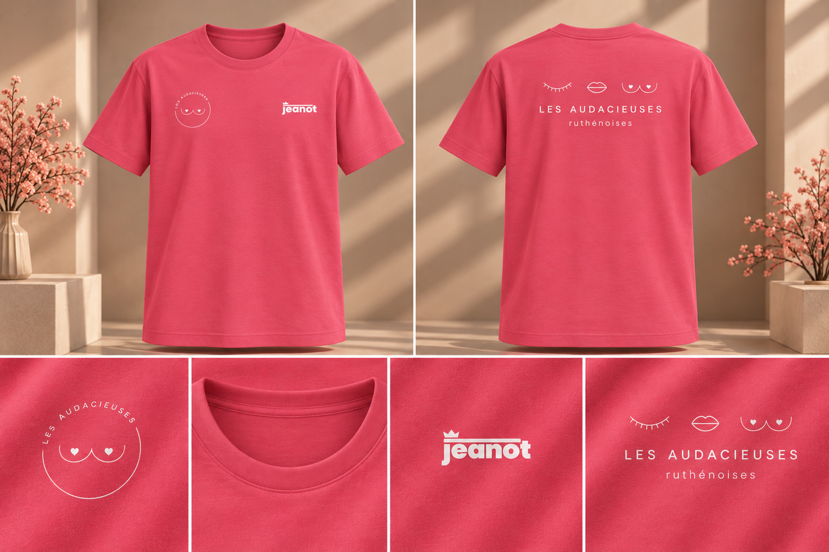 T-shirt Col Rond Unisexe - Les Audacieuses Ruthénoises x Jeanot