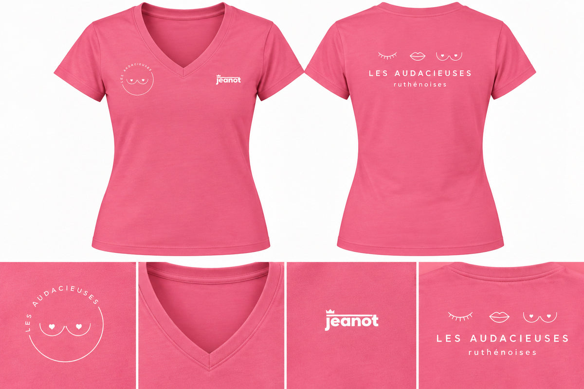 T-shirt Col V - Les Audacieuses Ruthénoises x Jeanot